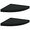 vidaXL nurgariiulid, 2 tk, must, 35 x 35 x 3,8 cm MDF