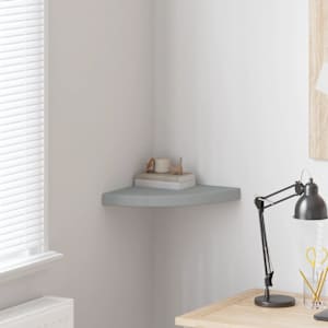 Kotna polica siva 35x35x3,8 cm MDF