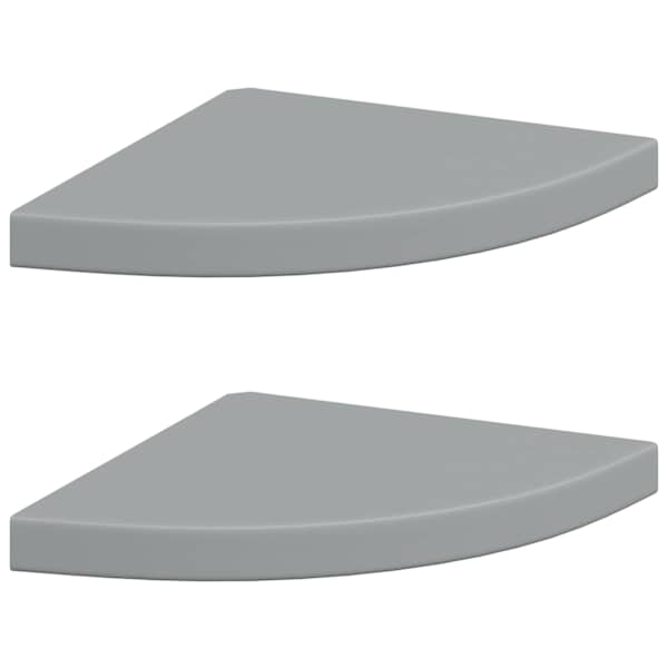 vidaXL nurgariiulid, 2 tk, hall, 35 x 35 x 3,8 cm MDF