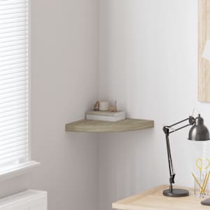 Kotna polica barva hrasta 35x35x3,8 cm MDF