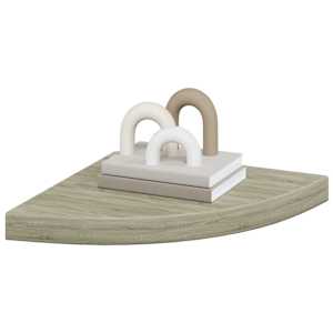 323926 vidaXL Floating Corner Shelves 2 pcs Oak 35x35x3,8 cm MDF - obrázek 4