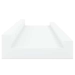 Poličky na zarámované obrázky 2 ks bílé 60 x 9 x 3 cm MDF - obrázek 7