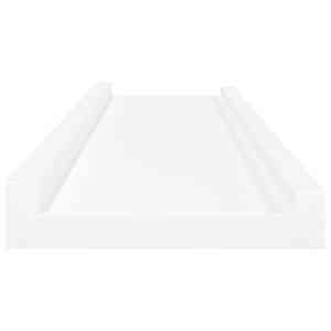 Poličky na zarámované obrázky 2 ks bílé 80 x 9 x 3 cm MDF - obrázek 7