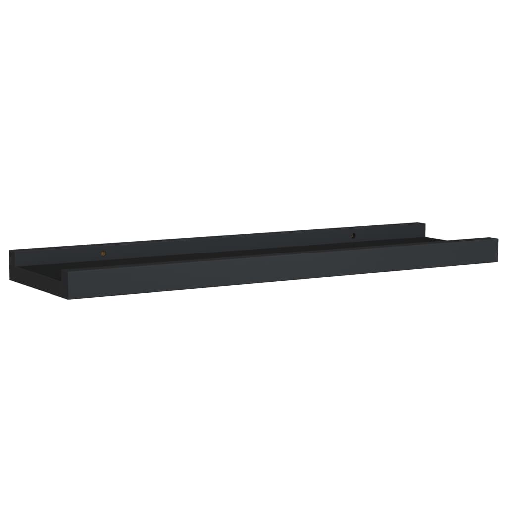 vidaXL Tauluhyllyt 2 kpl musta 40x9x3 cm MDF