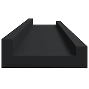 Poličky na zarámované obrázky 2 ks černé 80 x 9 x 3 cm MDF - obrázek 7