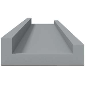 Poličky na zarámované obrázky 2 ks šedé 60 x 9 x 3 cm MDF - obrázek 7