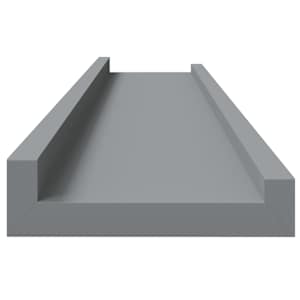 Poličky na zarámované obrázky 2 ks šedé 80 x 9 x 3 cm MDF - obrázek 7
