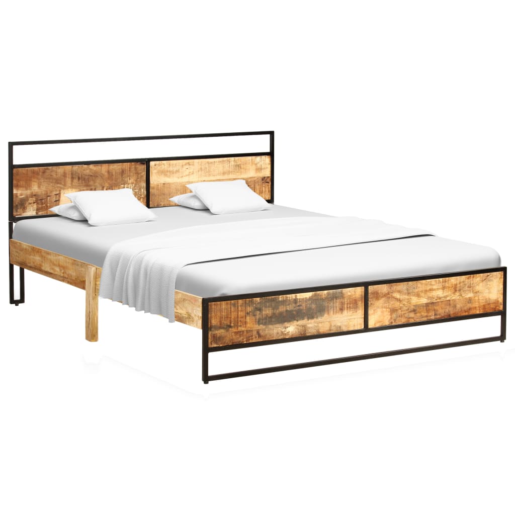 

vidaXL Bedframe massief mangohout en grenenhout 140x200 cm