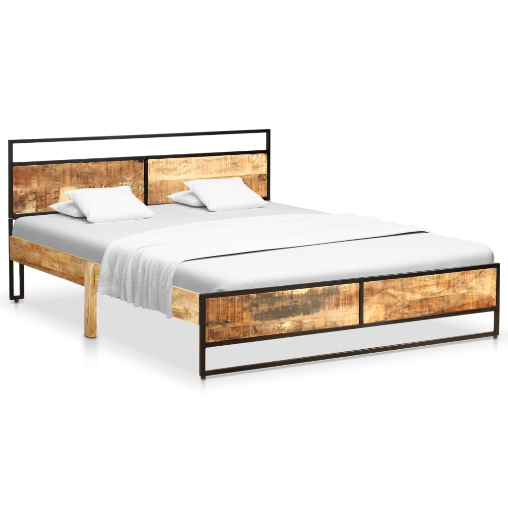 

vidaXL Bedframe massief mangohout en grenenhout 160x200 cm