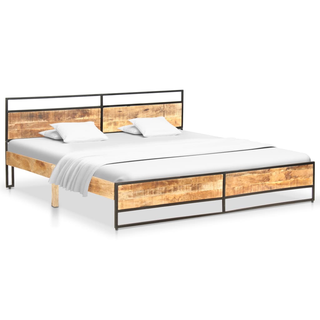 

vidaXL Bedframe massief mangohout en grenenhout 200x200 cm