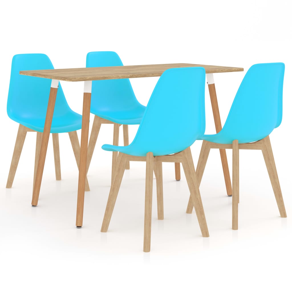 vidaXL Set mobilier de bucătărie, 5 piese, albastru de la vidaxl imagine noua