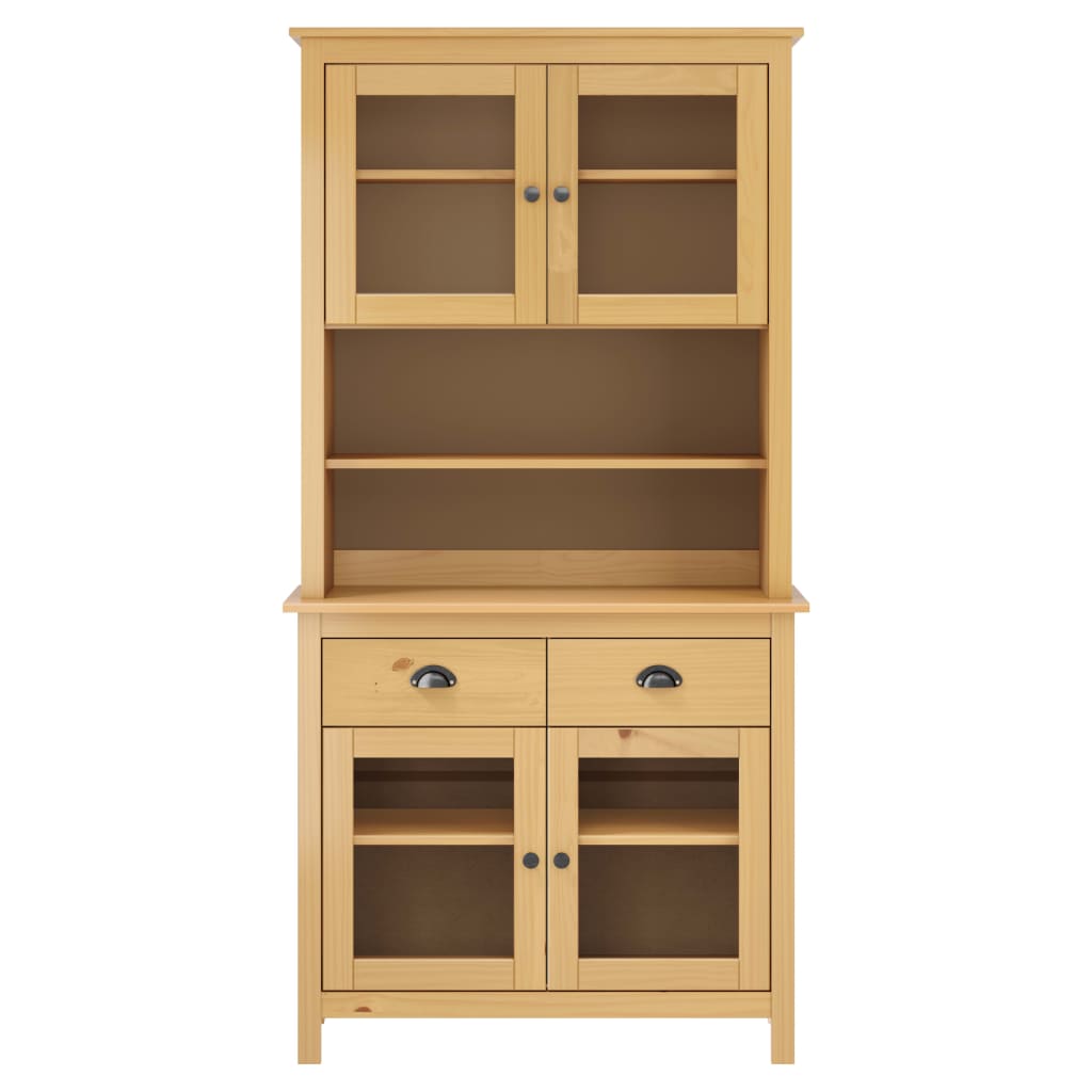 

vidaXL Hoge kast Hill Range 90x40x180 cm grenenhout honingbruin