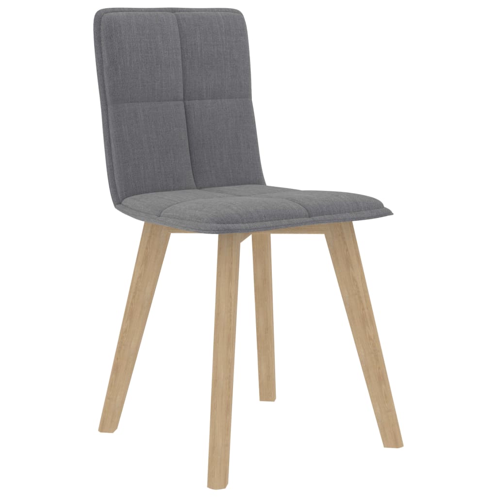 

vidaXL Eetkamerstoelen 6 st lichtgrijs