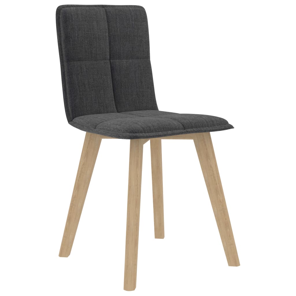 

vidaXL Eetkamerstoelen 6 st donkergrijs