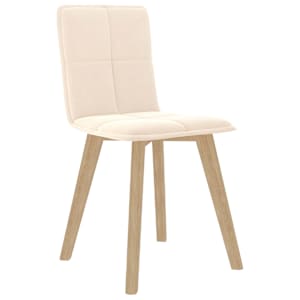 vidaXL Valgomojo kėdės, 6vnt., kreminės spalvos (289492+289502)