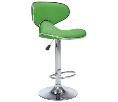 vidaXL Tabourets de bar lot de 2 vert similicuir