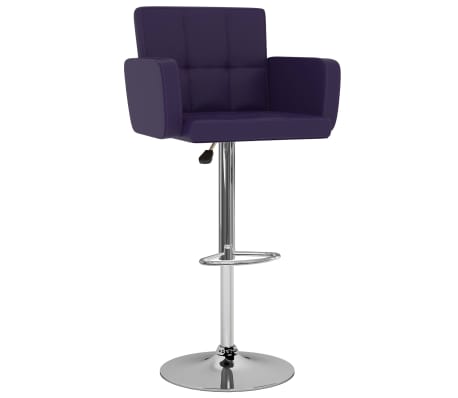 vidaXL Barski stolčki 2 kosa vijolično umetno usnje