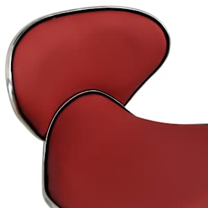 Kosmetická stolička vínová umělá kůže - obrázek 5