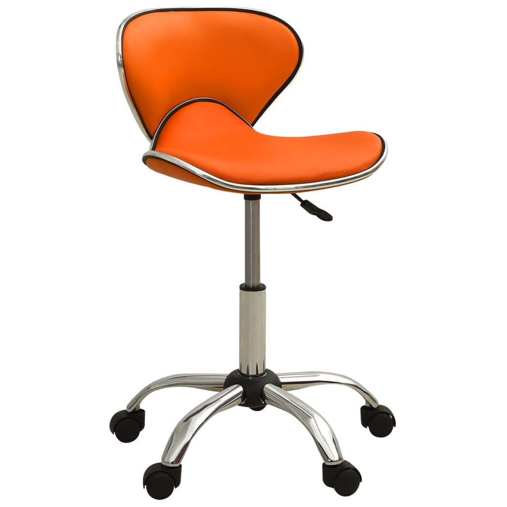 Petrashop  Kosmetická stolička oranžová umělá kůže