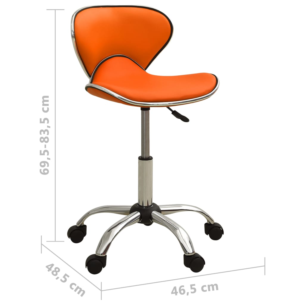 Petrashop  Kosmetická stolička oranžová umělá kůže