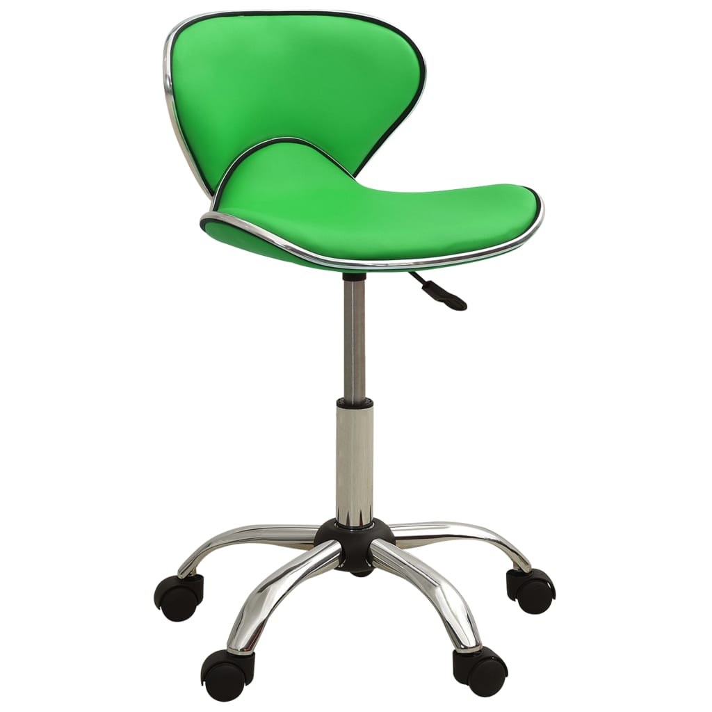 Kosmetická stolička zelená umělá kůže