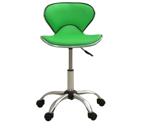 vidaXL Kosmetická stolička zelená umělá kůže