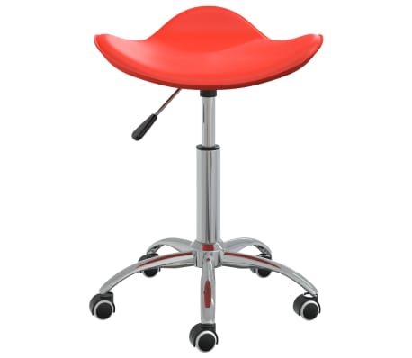 vidaXL Kosmetická stolička červená umělá kůže