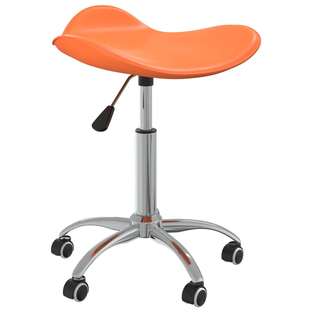 vidaXL Scaun pentru salon spa, portocaliu, piele ecologică vidaxl.ro
