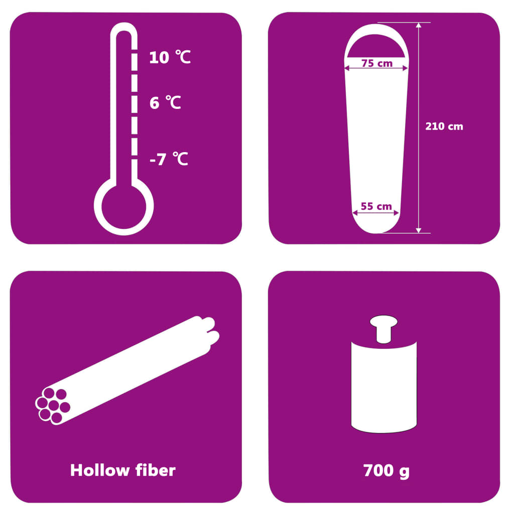 Kék könnyű hálózsák 15℃ 850 g 