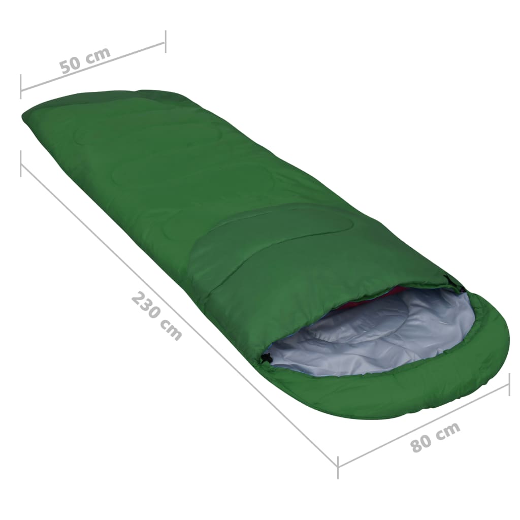 Zöld könnyű hálózsák 15℃ 850 g 