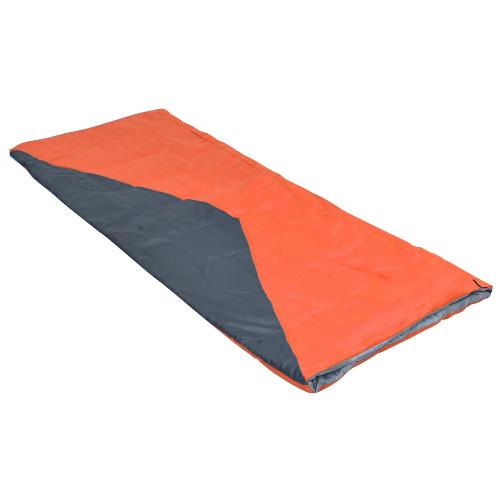 vidaXL Lehký dekový spací pytel oranžový 1100 g 10 °C