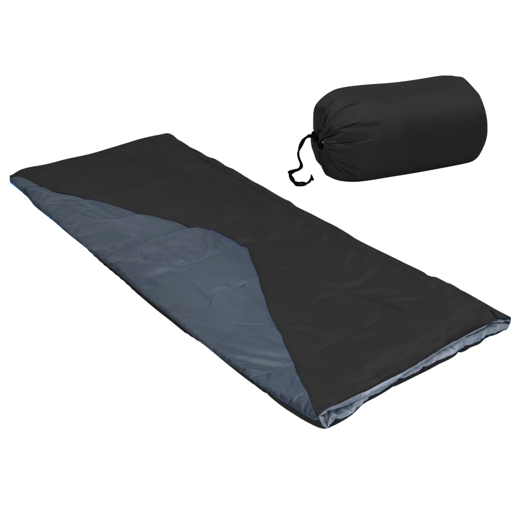 Leichte Umschlag-Schlafsäcke 2 Stk. Schwarz 1100g 10°C