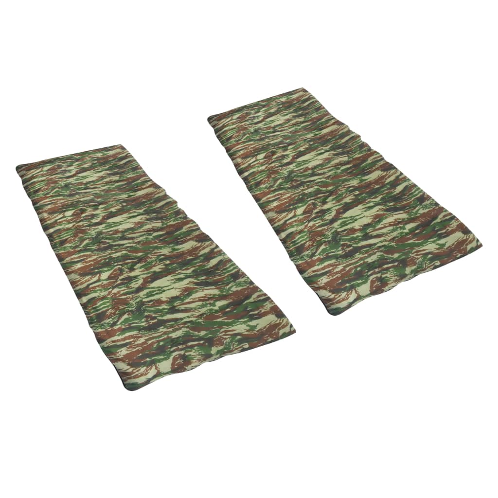

vidaXL Slaapzakken 2 st envelop lichtgewicht 10 ℃ 1100 g camouflage
