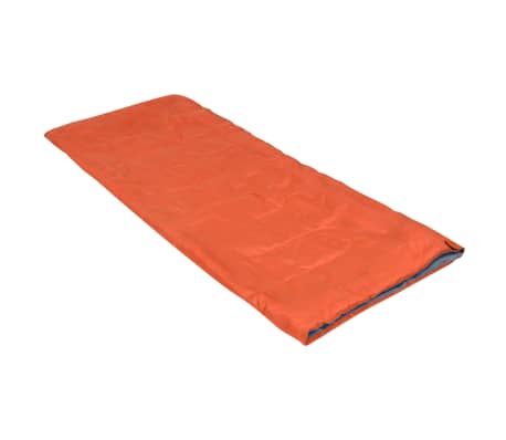 vidaXL Sac de couchage l&eacute;ger enveloppe pour enfants Orange 670 g 15&deg;C