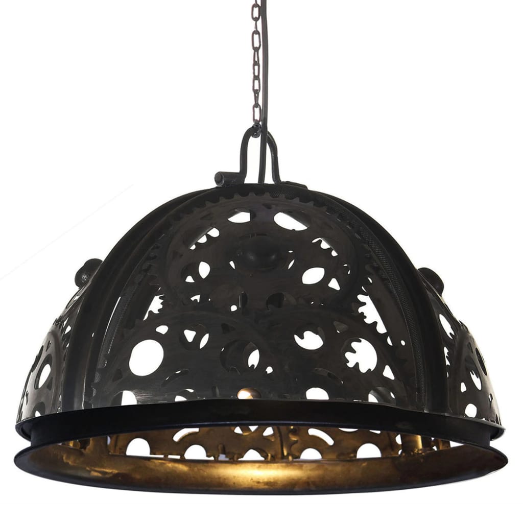 vidaXL Lampă de tavan industrială cu lanț, model roată, 45 cm, E27 vidaxl.ro