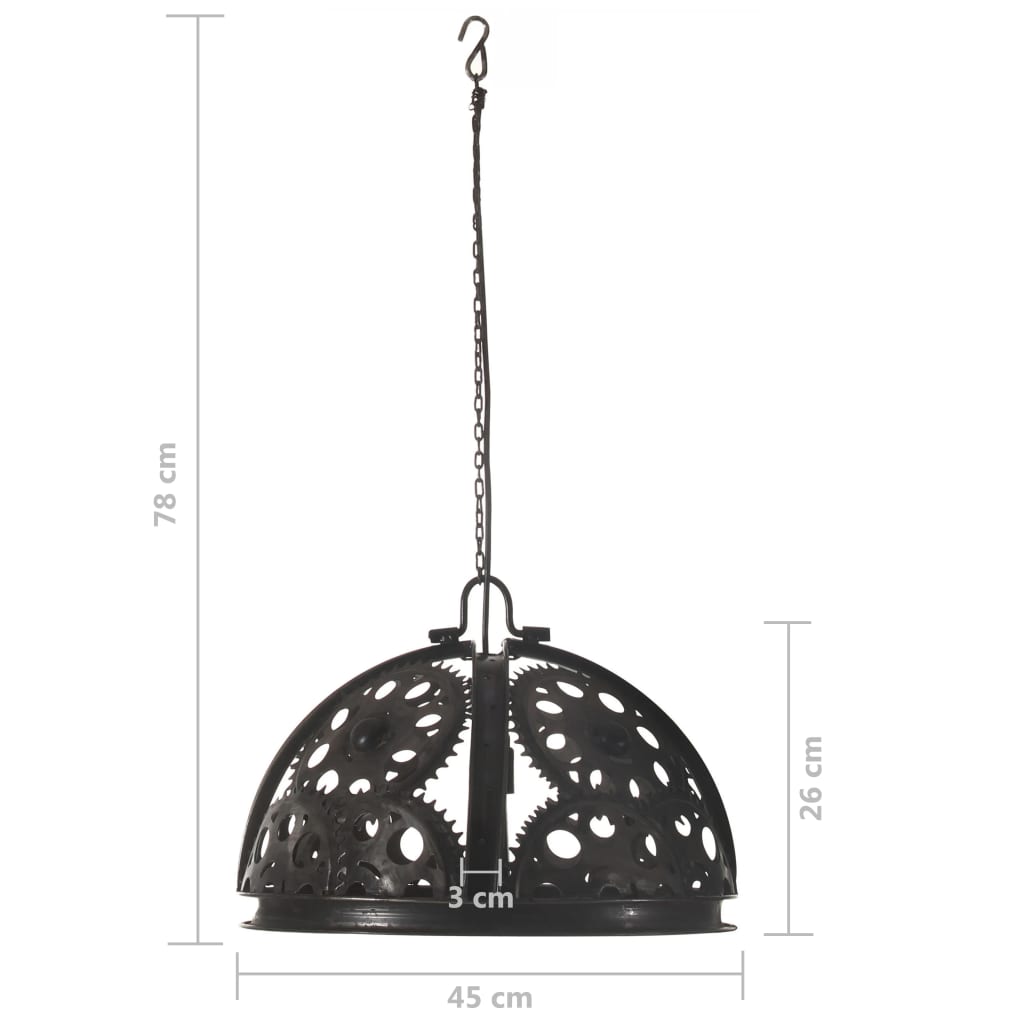  Industriálna lampa s dizajnom ozubených koliesok 45 cm E27