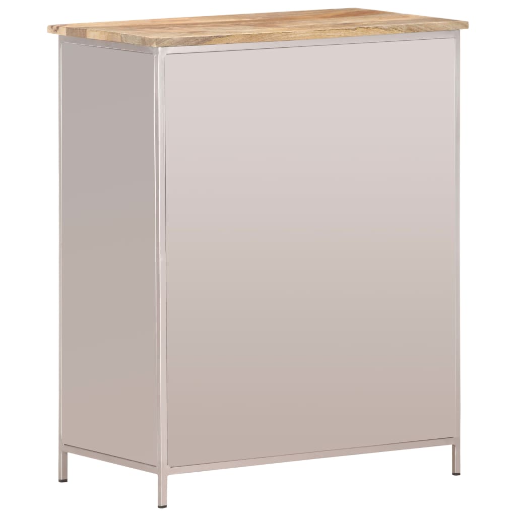 Thumbnail - vidaXL Sideboard 60x35x75 cm Raues Mangoholz & Eisen