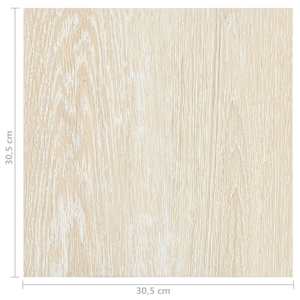 Podlahová prkna 5,11 m² 55 pcs PVC Bílá a béžová - obrázek 11