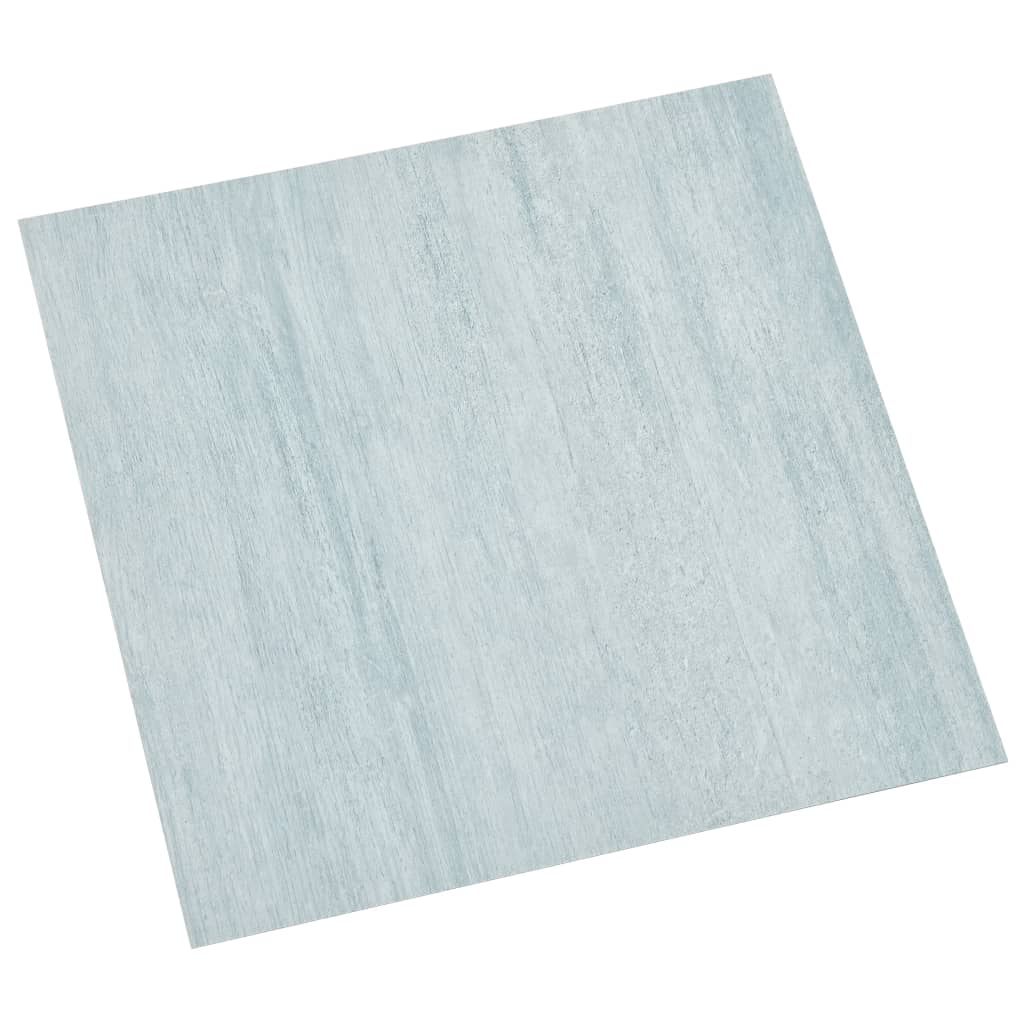 vidaXL Plăci de pardoseală autoadezive, 55 buc., verde, PVC, 5,11 m²