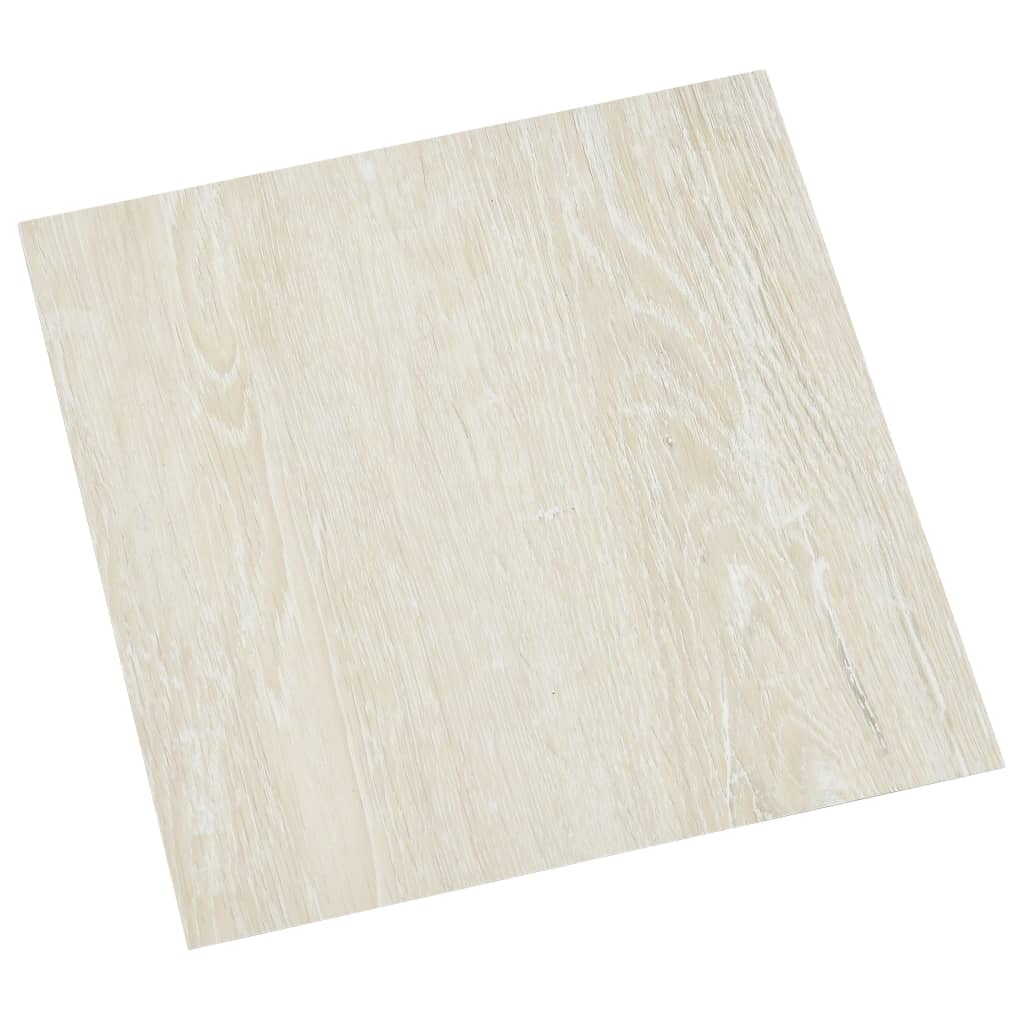 vidaXL Vloerplanken zelfklevend 55 st 5,11 m² PVC crème afbeelding