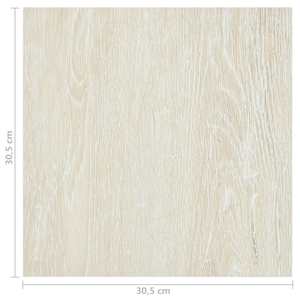 Podlahová prkna 5,11 m² 55 pcs PVC Krémově bílá - obrázek 11