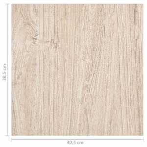 Podlahová prkna 5,11 m² 55 pcs PVC Bílá a dřevěná barva - obrázek 11