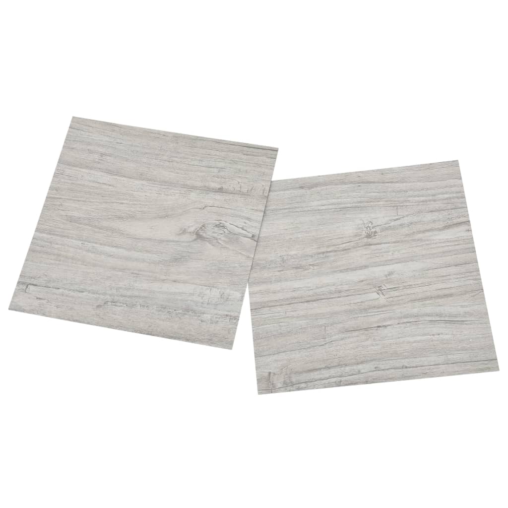 vidaXL Vloerplanken zelfklevend 55 st 5,11 m² PVC lichtgrijs afbeelding
