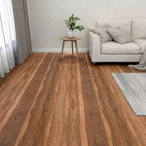 Deske za talne obloge 5,11 m² 55 pcs PVC Temno les