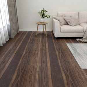 Podlahová prkna 55 pcs Tmavě hnědá 5,11 m² PVC - obrázek 1