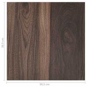 Podlahová prkna 55 pcs Tmavě hnědá 5,11 m² PVC - obrázek 11