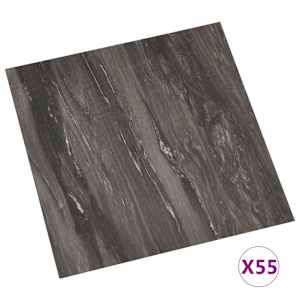 Podlahová prkna 55 pcs Tmavě šedá 5,11 m² PVC - obrázek 3