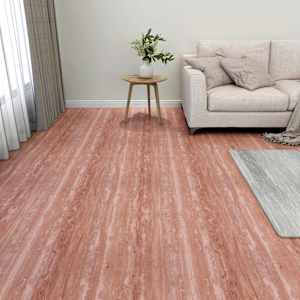 Podlahová prkna 55 pcs Červená 5,11 m² PVC - obrázek 1