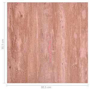 Podlahová prkna 55 pcs Červená 5,11 m² PVC - obrázek 11