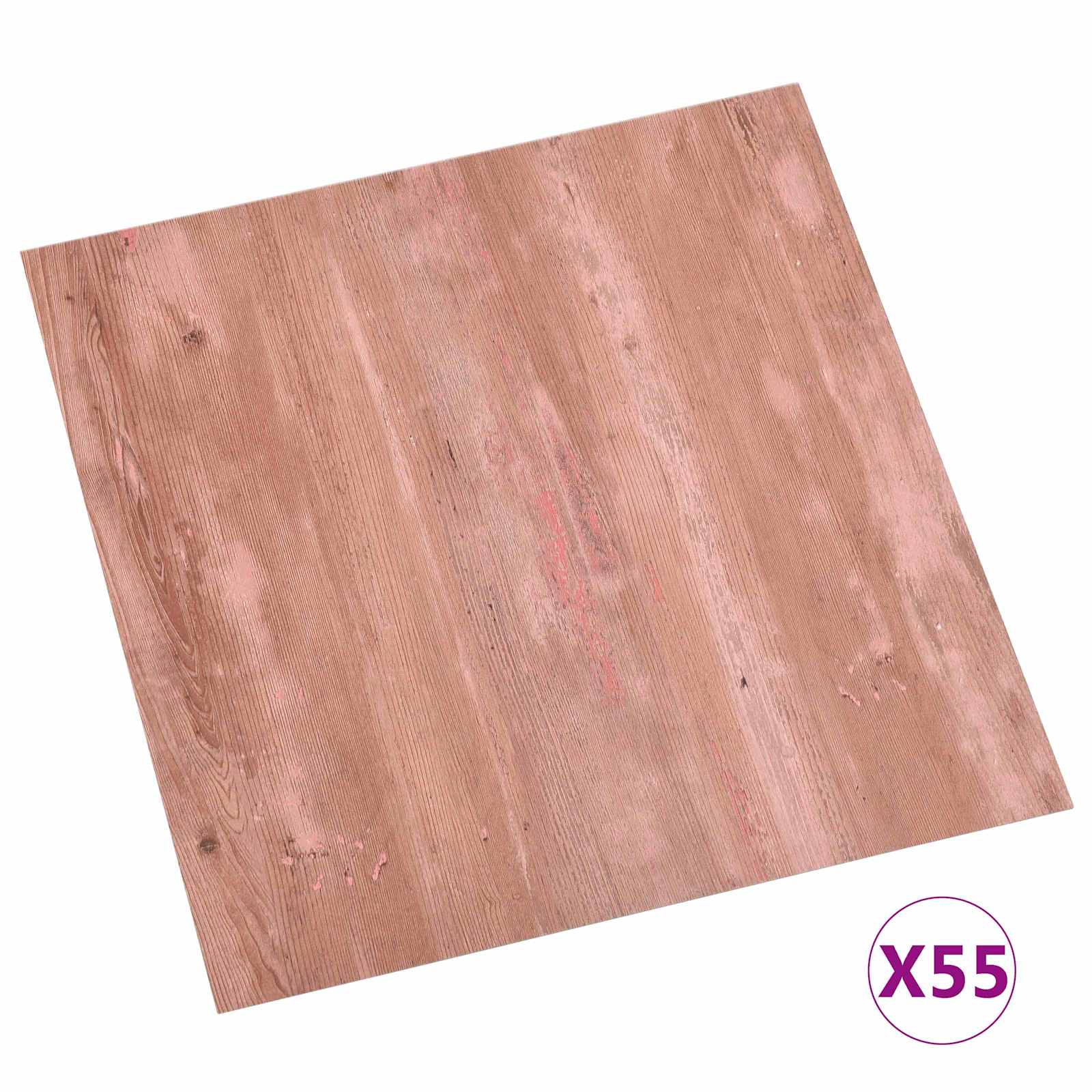 Thumbnail - vidaXL Bodenplatten 55 pcs Rot 5,11 m² PVC